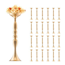 19.7" Wedding Flower Vase Gold Metal Centerpiece Stand for Wedding & Party Decor (24PCS)