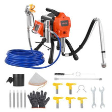 1500W Airless Paint Sprayer 3300 PSI Hose Extension Rod & Nozzles