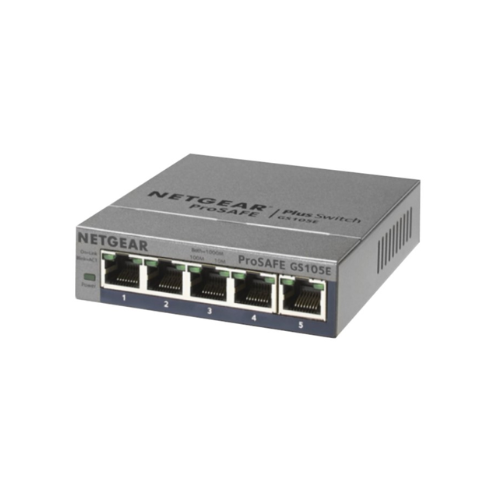 Netgear ProSafe 5-Ports Gigabit Ethernet Plus Switch NET-GS105E-200NAS