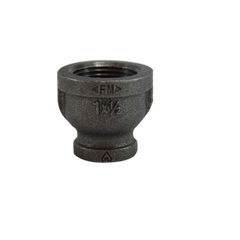 1-1/4” x 1/2” Black Reducing Coupling Nipples And Fittings 65444