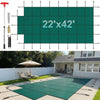 20x40 ft Pool Safety Cover with 4x10 ft Center End Step Mesh Winter Cover (Green)