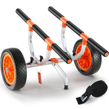 Heavy Duty Kayak & Canoe Cart – 450 lbs 12" Solid Tires Adjustable Width Detachable with Nonslip Foot for Paddleboards