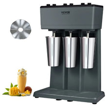 375W Triple Head Milkshake Machine 3-Speed Mixer with 3 x 820ml Stainless Steel Cups for Commercial Use