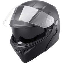 Unmasked Smart Street Motorcycle Helmet with Bluetooth & Interchangeable Lens, DOT Approved (Extra Large)