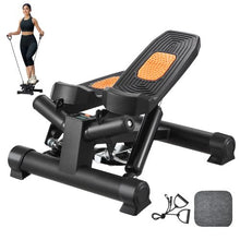 Mini Stair Stepper – Hydraulic Twist Stepper with Resistance Bands Full Body Cardio Workout LCD Monitor 330LBS Capacity