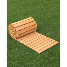 Brown Straight Pathway Roll Out Garden Walkway Wooden Garden