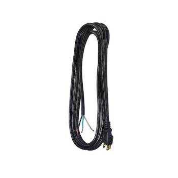 Cable de alimentación de repuesto para interiores, redondo, negro, 16/3 SJTW, 9 pies, 9709SW8808 (paquete de 25) 