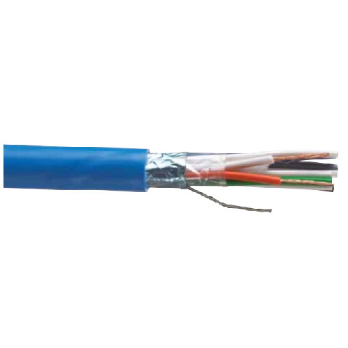 0.5mm 5P Stranded Bare Copper Shield TC Drain Al PVC 300/500V Instrumentation Control Cable