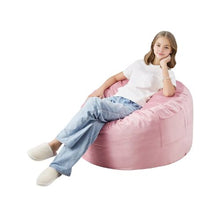 3ft Memory Foam Bean Bag Chair Dutch Velvet Cover (Pink)