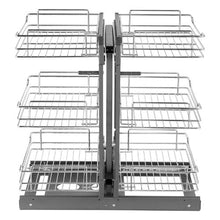 24 X 18 Inches Heavy Duty Slide Out Pantry Shelves Chrome-Plated Steel Roll for Kitchen YG-XGW-4-9-3  (Pack of 2 )