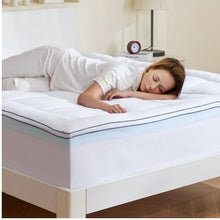 4" Queen Mattress Topper Memory Foam Pressure Relief Cooling Breathable