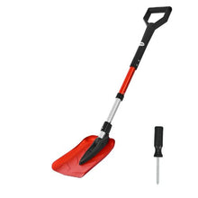 9 In Foldable Snow Shovel with D-Shaped Handle 36-40 In Adjustable Aluminum Alloy Tool for Driveway Garden & Camping