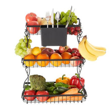 3 Layers Fruit Basket Bow  Stand Holder for Kitchen SYB-220