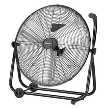 24 Inch Industrial Drum Fan - 7,500 CFM High Velocity 3-Speed Floor Fan with 360° Tilt Heavy-Duty Aluminum Blades
