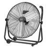 24 Inch Industrial Drum Fan - 7,500 CFM High Velocity 3-Speed Floor Fan with 360° Tilt Heavy-Duty Aluminum Blades