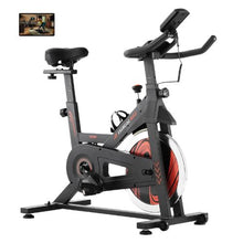 Adjustable Exercise Bike – Stationary Indoor Cycling Bike with Silent Belt Drive LCD Monitor Comfortable Seat Heavy Flywheel
