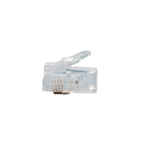 Vertical Cable RJ11 6 Position 4 Conductor Telephone Plug 009-007/64R-100 (Pack of 100)