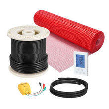 50 Sq.ft Electric Floor Heating Mat with Smart Thermostat & Decoupling Membrane120V Radiant Floor System