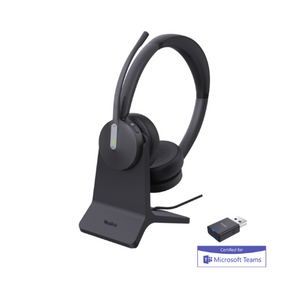 WH64 Hybrid Dual Teams DECT & Bluetooth Headset with Charging Stand YEA-WH64-HYB-DUAL-STND-MS