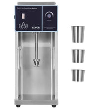 400W High-Speed Ice Cream Blender with Stepless Speed Adjustment 304 Stainless Steel 3 Hand Cups for Custom Flavors