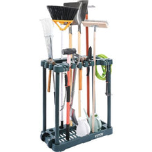 Garden Tool Organizer 10-Slot Yard Tool Rack for Rakes Brooms & Shovels