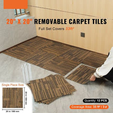 20 X 20 In Tiles Reusable Squares With Padding Attached  for Bedroom Living Room 20 X 20- T12