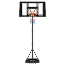 44" Adjustable Basketball Hoop with Rolling Wheels for Kids Teens Adults