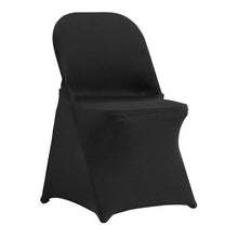 100-Pack Stretch Spandex Folding Chair Covers Universal Fit Washable (Black)