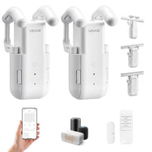 Smart Curtain Opener App & Remote Hub Included Alexa/Google Compatible (2 Pack)