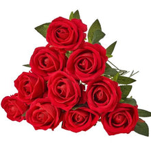 Red Rose Realistic Bouquet for Xmas Home Decor Artificial Flowers (500 PCS)