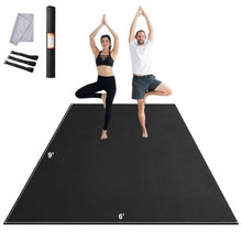 9x6Ft Non-Slip High Density Yoga Mat with Carry Strap – Perfect for Yoga Pilates & Floor Workouts