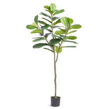 6 ft Artificial Fiddle Leaf Fig Tree Secure PE Materia Anti-Tip Tilt Protection for Home Office Outdoor&Indoor