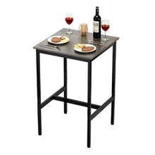 24"x24"x36" Bar Table Sturdy Metal Frame Easy to Assemble Bar Height Cocktail Desk for Living Room & Parties