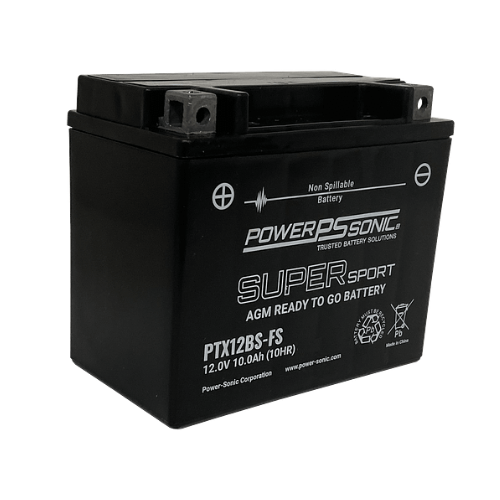 12V 10Ah 180CCA Sealed Lead Acid Battery PTX12BS-FS (Pack of 4)