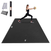 8x5ft Non-Slip High Density Premium Yoga Mat with Carry Bag & Strap – Perfect for Yoga Pilates & Floor Workouts for Men & Women