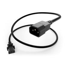 14AWG 15A C13 to C14 Heavy-Duty Power Cord Black