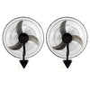18″ Oscillating Industrial Wall Mount Fan, 3-Speed, 4000 CFM (2-Pack)