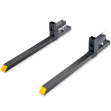 43 Inch Heavy Duty Pallet Forks with Adjustable Stabilizer bar Tractor Bucket Forks for Tractor Attachments
