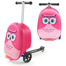 20" Ride-On Luggage for Kids with Scooter – Pink for Kids