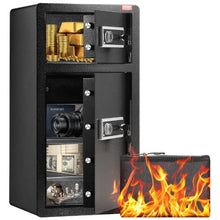 5.5 cu.ft Double Door Safe Box with Key Lock Password for cash passports jewelry,gold watches and documents