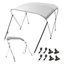 6'L x (61"-66")W x 46"H 3 Bow Boat Bimini Tops with Aluminum Alloy Frame Waterproof