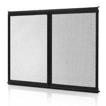 RV Screen Door Protector 26.5 × 20 Inch Aluminum Alloy Door Grille Breathable Mesh (Black)
