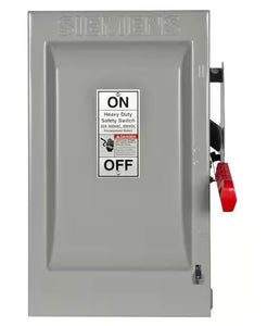 60A 600VDC 25HP 3 Pole Heavy Duty Safety Switch HF362