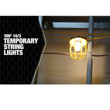 100 Feet 14/3 SJTW Plastic Guard String Light 7155SW (Pack of 2)