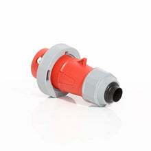 Leviton 30 Amp 480V LEV Series IEC Pin & Sleeve Plug with Clamp Red 330P7WLEVA