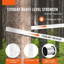 1/2" x 528' Flat Rope Polyester Printed Webbing Cable Pulling Tape