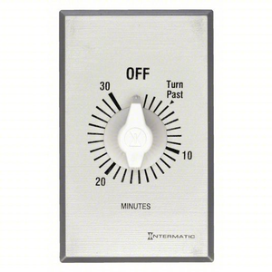 120/277V AC Spring Wound Timer Wall Plate Included FF30MC