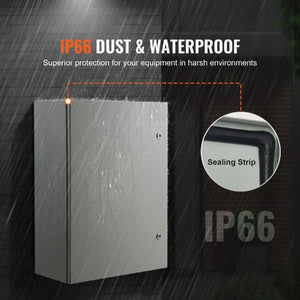 27.6 x 19.7 x 9.8 in Electrical Steel Enclosure Cold Rolled Wall Mounted Box SPT-705025