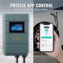 0–48A Adjustable 11.5kW 240V NEMA 6-50 Plug Smart WiFi Electric Vehicle Charger with 24FT TPE Cable