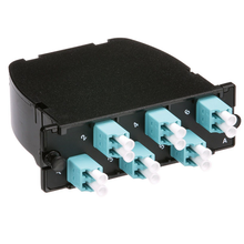 12 Fiber OptiCom MPO Cassette LC Duplex Adapter OM4 FC2ZN-12-10AF